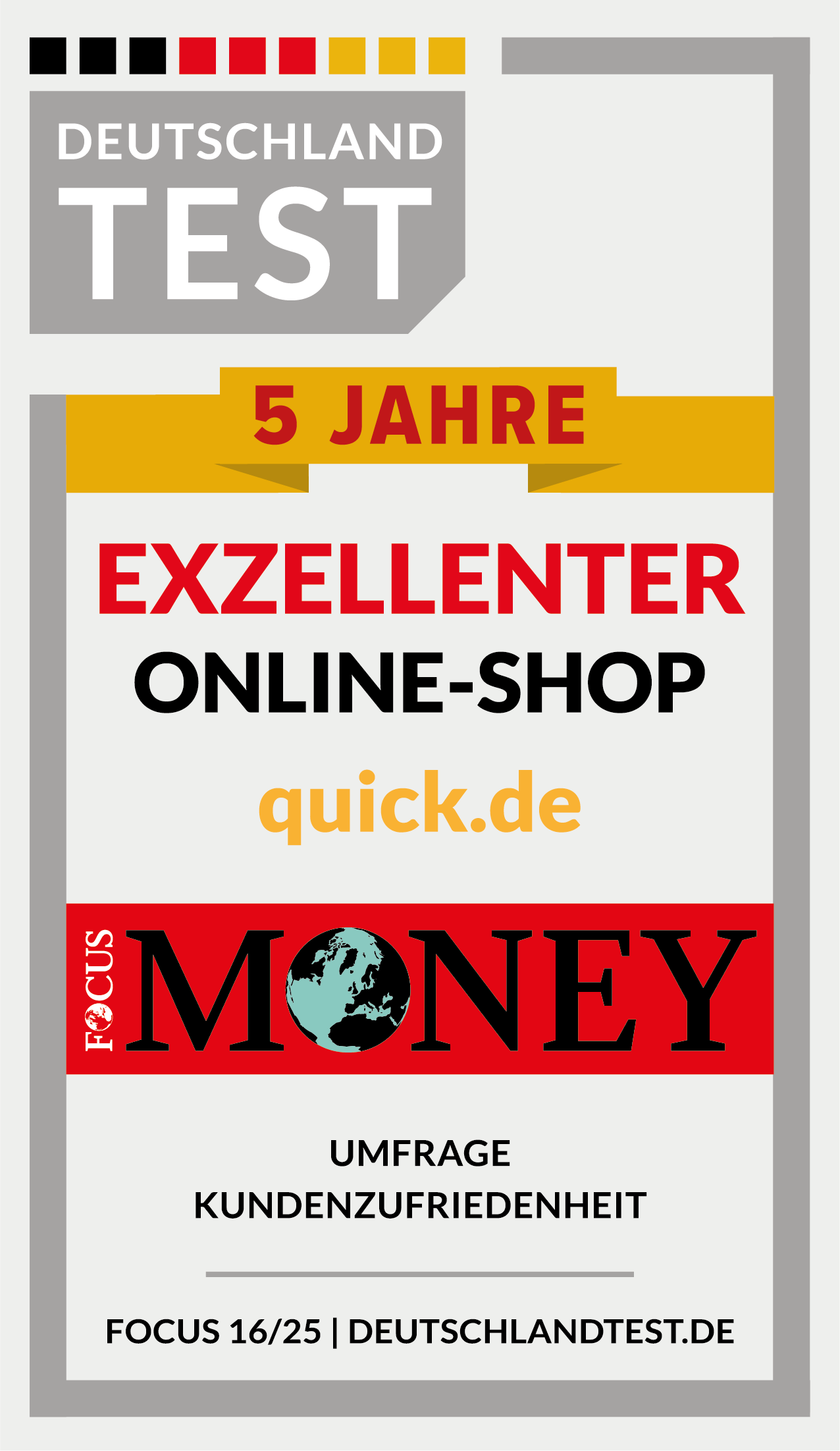 5 Jahre Exzellenter Online-Shop