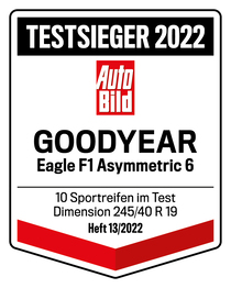 Goodyear Testsieger 2022 - Eagle F1 Asymmetric 6